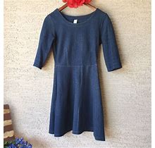Old Navy XS Blue Fit & Flare Dress