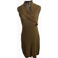 Calvin Klein Cable Knit Sweater Dress. Size M. Across Chest 17". Length 37"