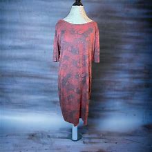Lularoe Dress | Color: Gray/Red | Size: 3X