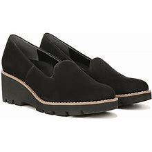 VIONIC Willa Wedge Women's Shoes Black Suede : 6 m