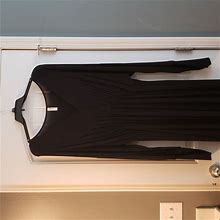 24Seven Dresses | 3X Long Knit Black Dress | Color: Black | Size: 3X
