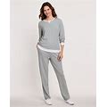Blair Women's Cozy Knit Tunic Set - Grey - PS - Petite