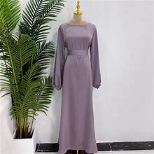 Women Muslim Abaya Ramadan Long Maxi Dress Islamic Cocktail Party