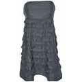 Gap Womens Size 0 Petite Silk Blend Ruffled Dress Strapless