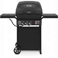 Broil-Mate, 30040BMT, Cast 2, Liquid Propane Gas Grill With Side Burner, Black