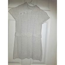 Faded Glory Dresses | Girls Faded Glory Knit Dress | Color: White/Silver | Size: Girls M (7-8)