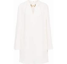 Valentino, Vlogo Silk Minidress, Women, White, US 4, Dresses