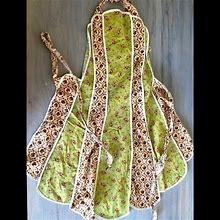 Anthropologie Accessories | Anthropologie Kids Apron Floral Pattern | Color: Cream/Green | Size: Osg