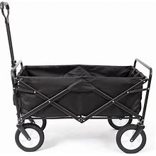 Mac Sports Collapsible Frame Outdoor Garden Utility Wagon Cart, Black (Used)