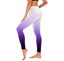 Hupom Straight Leg Sweatpants For Women Training Pants Compression High Waist Rise Full Slim-Leg 2XL
