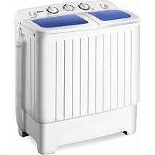 Giantex Portable Mini Compact Twin Tub 11Lb Washing Machine Washer Spin Dryer