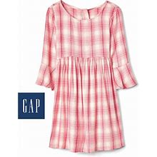 Gap Dresses | Bell Sleeve Plaid Dress | Color: Pink | Size: Xsg