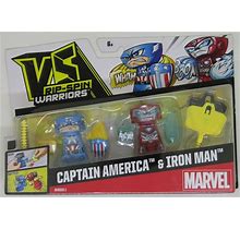 VS Rip-Spin Warriors Series 1 Marvel Captain America & Iron Man Mattel NEW