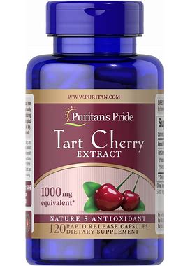 Puritan's Pride Tart Cherry Extract 1000 Mg | 120 Rapid Release Capsules