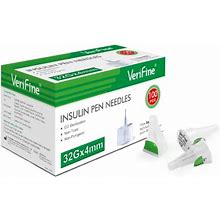 Verifine Insulin Pen Needles, 32G 4mm Ultra Fine Pen Needles For Insulin Injection, Compatible With Most Insulin Pens, 0.23mm X 4mm (5/32") 100 Count