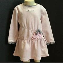 Marie Chantal Tutto Piccolo Velour Dress Size 3 - Kids | Color: Pink | Size: 3T