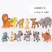 12Pcs/Set Cartoon The Lion King Simba Nala Timon Model Figurine PVC Action Figures Classic Toys