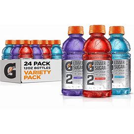 G2 Thirst Quencher, 3 Flavor Variety Pack, 12Oz Bottles (24 Pack)