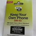 Straight Talk Phone Sim Card Cdma Bring Your Own Phone New Save Money Nano