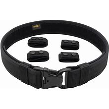 TACNEX Duty Belts Police Law Enforcement Security Correctional Officer Patrol Belt Nylon Stiff Utility Belt With 4 Belt Keepers 2.25" Wide XL