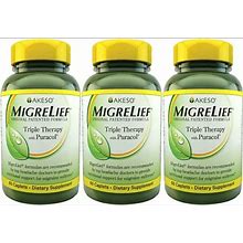 Migrelief Original Formula Triple Therapy With Puracol 60 Count Pack Of 3