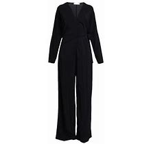 Jucca Woman Jumpsuit Black Size 12 Viscose, Elastane