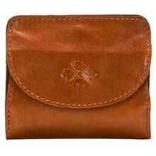 Patricia Nash Leather Canelli Leather Coin Purse Id Wallet Cognac Distressed