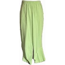 Haband Women's Straight Leg Pants - Green - 16