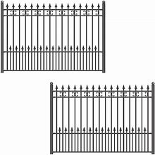 2-Panel Fence Kit - Venice Design - 8 ft. X 5 ft. Each Security Fence Panels Steel Fence Kit