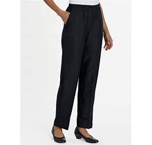 Blair Women's Silhouette Slimmers® Gabardine Pants - Black - 18 - Petite