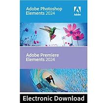 Adobe Photoshop Elements 2024 & Premiere Elements 2024 For Windows, 1 User [Download] | Quill
