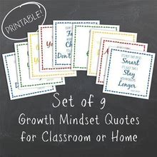 Growth Mindset Printable Posters For Classroom, Homeschool Decor, Motivational Quotes For Kids, Middle School, High School, Locker Room Sign