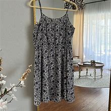 Loft Dresses | Womens Size Lp Ann Taylor Loft Floral Dress | Color: Blue/Gray | Size: Lp