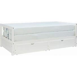 Conyers White Convertible Twin Size To King Size Daybed