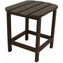 POLYWOOD South Beach 18 in. Mahogany Patio Side Table