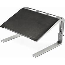 Startech.Com Adjustable Laptop Stand - Heavy Duty Steel And Aluminum - 3 Height Settings - Tilted - Ergonomic Laptop Riser For Desk (LTSTND)
