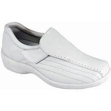 24 Hour Comfort Odele Wide Width Leather Shoes - Women | Color: White | Size: 7.5
