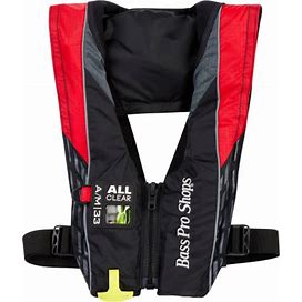 Bass Pro Shops AM33 All-Clear Inflatable Life Vest - Red