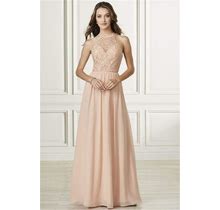 Adrianna Papell Platinum - 40175 Lace Halter Chiffon A-Line Dress