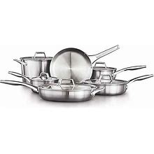 Calphalon Premier 11-Pc. Stainless Steel Cookware Set, Multicolor, 11 PC