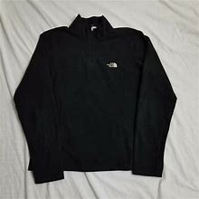 The North Fleece Jacket Pullover Sweater 1/4 Zip Black Tka 100 Womens