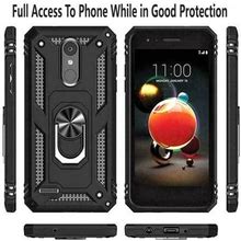 LG Rebel 4 LTE / Aristo 3 /Phoenix 4 /Tribute Empire Case [NOT FIT OTHER LG PHONE ] STARSHOP Drop Protection Ring Kickstand Cover- Black