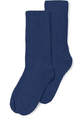 Plus Size Women's 2-Pack Open Weave Extra Wide Socks By Comfort Choice In Navy (Size 1X) Tights
