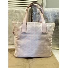 Beautiful Chanel Pink Travel Large Tote Bag