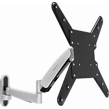 Mount-It! Height Adjustable TV Wall Mount Bracket With Counterbalance Gas Spring Arm - Full Motion Articulating Design Fits Flat Screens Displays Up