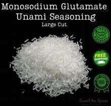 MSG Bulk Sizes - Monosodium Glutamate - Unami Seasoning Flavor Enhancer MSG - Large Cut - Popular For Use With Snack Foods And Asian Cuisine