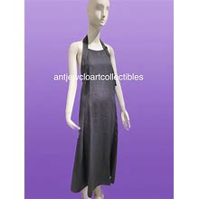 Zara Fw24 Woman Midi 100%Linen Halterneck Dress Open Back Grey