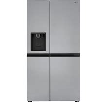 LG - 27.2 Cu. Ft. Side-By-Side Refrigerator With Spaceplus Ice - Stainless Steel