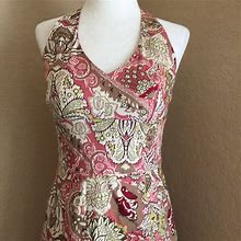 Ann Taylor Dresses | Ann Taylor A-Line Halter Dress | Color: Pink/Tan | Size: 0