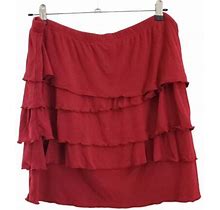 Aventura Clothing Multi Layer Mini Skirt Bamboo Rayon Elastic Waist